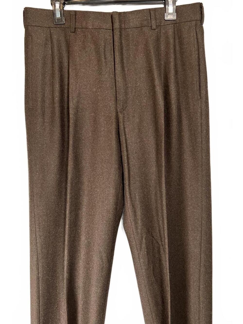 Vintage NOS Men’s Brooks Brothers Classic Brown Wool Blend Dress Pants Size 33